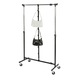 Organizator pentru genti cu 16 agatatoare Wenko, Metal/Plastic, 195 x 3 x 3.5 cm, Negru