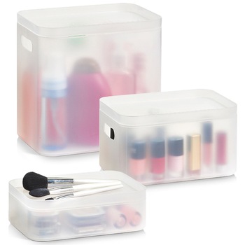 Cutie de depoziare bijuterii, cosmetice, Zeller, Plastic, Transparent Cutie de depoziare bijuterii, cosmetice, Zeller, Plastic, Transparent