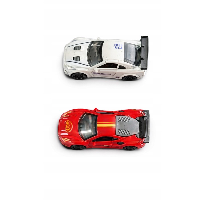 Set 4 masinute metalice sport, For Fun, multicolor, 1:64