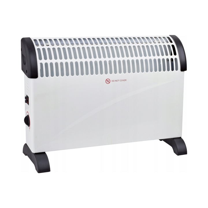 Volteno Basic 2000W elektromos konvektor termosztáttal, fehér, 3kg