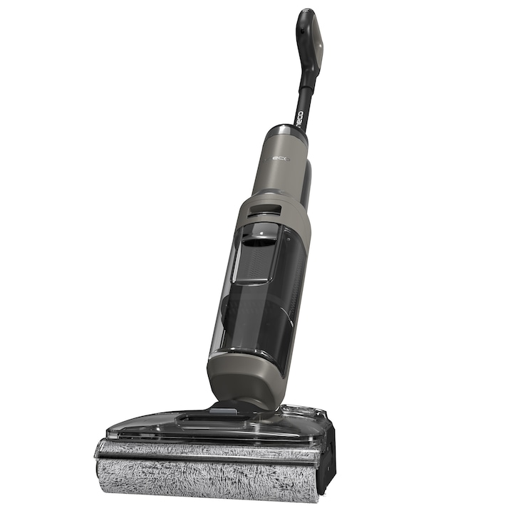 Aspirator Vertical Cu Spalare Tineco Floor One i6 Stretch Plus, 220W Putere, 20kPa, 180° Flexibil, Senzor iLoop, Anti-Ingamare, Autonomie 40 Min, Gri + Card Cadou Solutie de Curatare