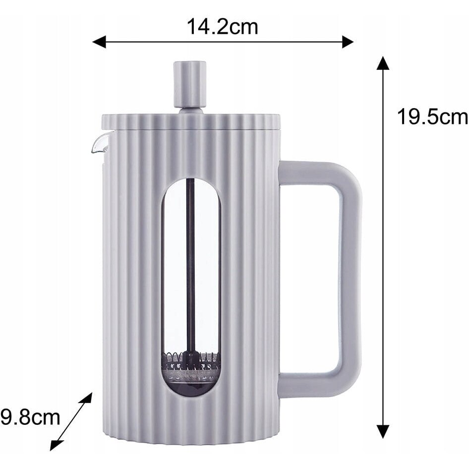 Zaparzacz Klausberg KB-7747 French Press 600ml gri 19.5x14.2x9.8cm