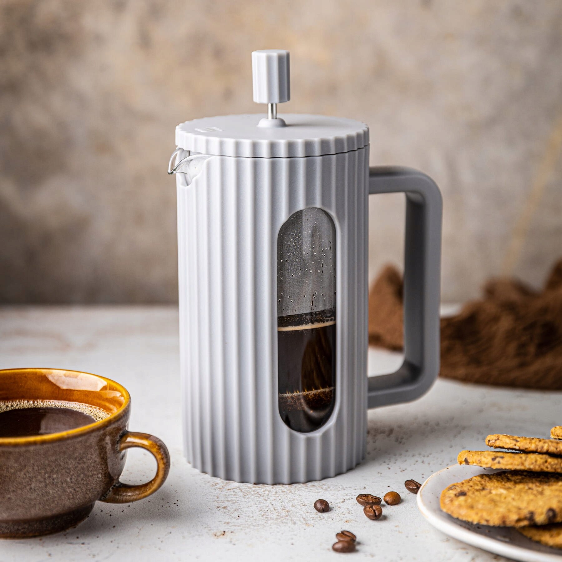 Zaparzacz Klausberg KB-7747 French Press 600ml gri 19.5x14.2x9.8cm