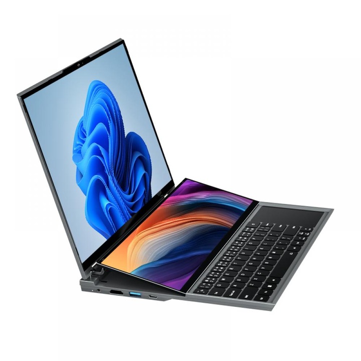 Laptop DS16 cu 2 ecrane touch sceen (16 inch +14 inch), DDR4 - 32Gb, SSD 1T, Procesor Intel® Core™ i7 - 9750H cu 6 nuclee, 12 threads, 12M Cache, Frecventa 2.6 - 4.60 GHz