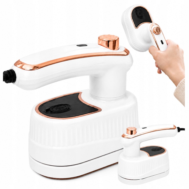 Fier de calcat turistic Xiaocai 2in1 compact alb 20x8x7cm