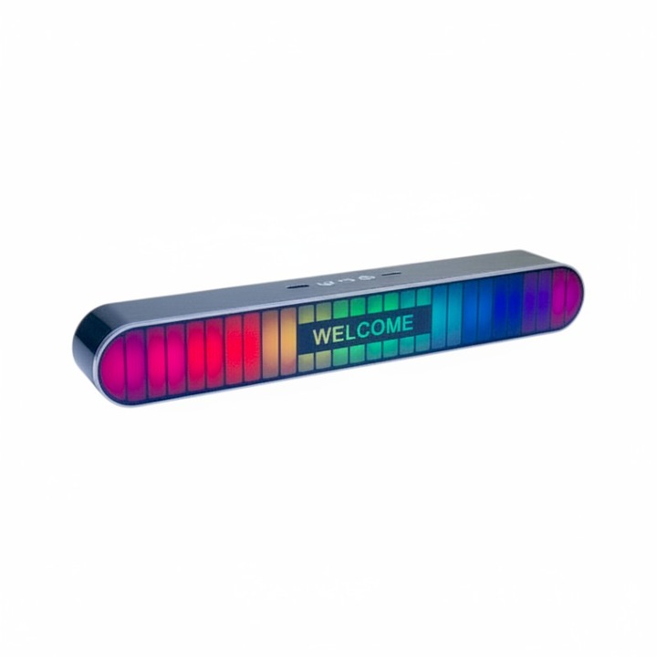 Boxa wireless Tradesor R168, LED RGB, 40x8cm, 8W, autonomie 4h