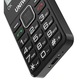 Uniwa V2000 mobiltelefon, 4G, SOS segélyhívó gomb, nagyméretű gombok, dual SIM, fekete