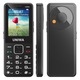 Uniwa V2000 mobiltelefon, 4G, SOS segélyhívó gomb, nagyméretű gombok, dual SIM, fekete