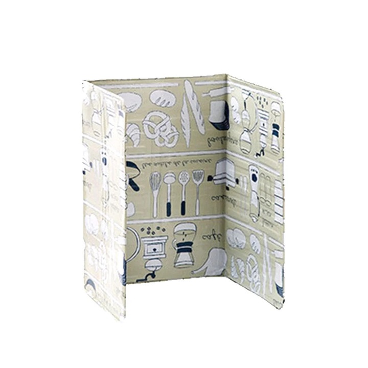 Ecran protectie stropi ulei, YANYXR, aluminiu, verde, 84x39cm