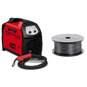 Invertor sudura MIG-MAG 170A 230V TELWIN, TECHNOMIG 180 DUAL SYNERGIC + CADOU Sarma sudura cu flux 0.8 mm rola 1.0 kg - pentru sudura fara gaz Invertor sudura MIG-MAG 170A 230V TELWIN, TECHNOMIG 180 DUAL SYNERGIC + CADOU Sarma sudura cu flux 0.8 mm rola 1.0 kg - pentru sudura fara gaz