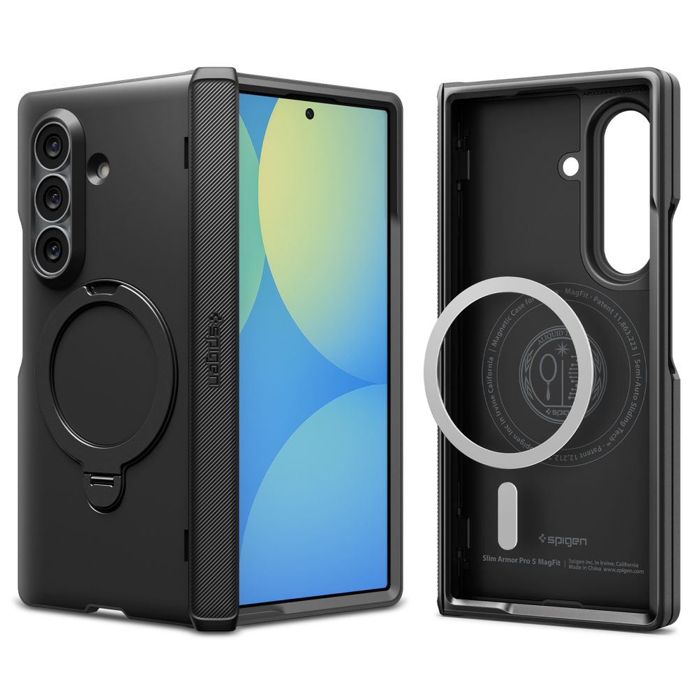 Carcasa Spigen Slim Armor Pro S cu MagSafe compatibila cu Samsung Galaxy Z Fold 8 Ultra, Negru