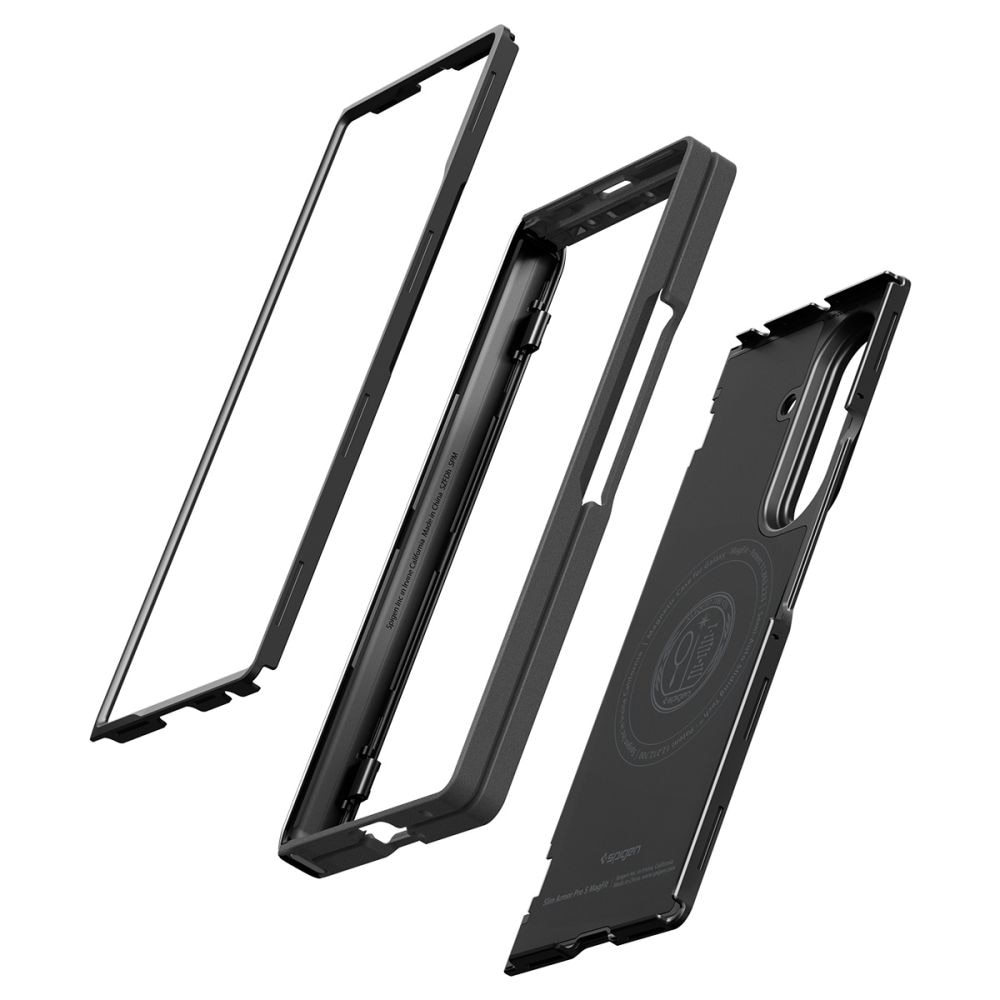 Carcasa Spigen Slim Armor Pro S cu MagSafe compatibila cu Samsung Galaxy Z Fold 8 Ultra, Negru