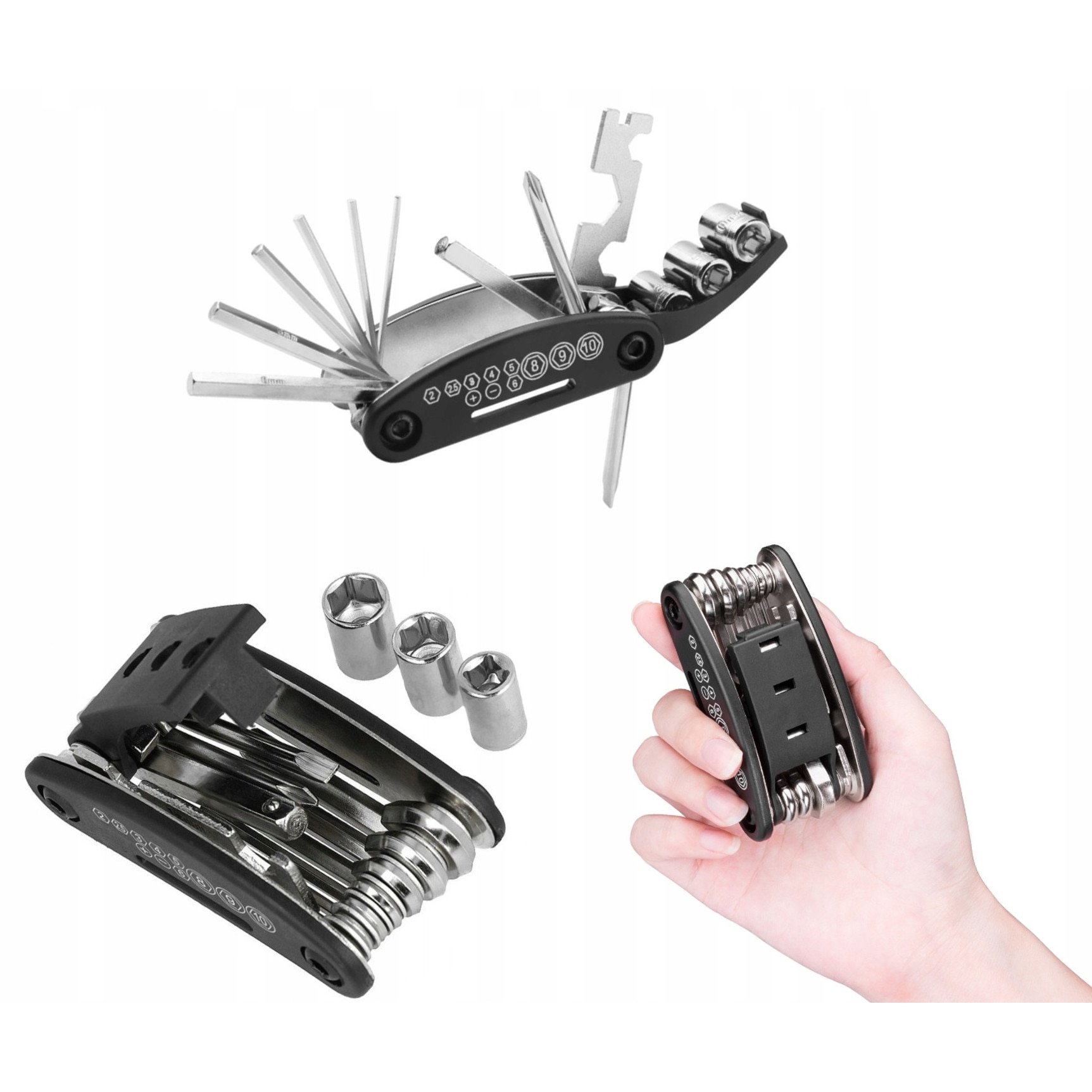 Multitiool Set Chei Bicicleta Multitool 16-in-1 pentru Reparatii - eMAG.ro