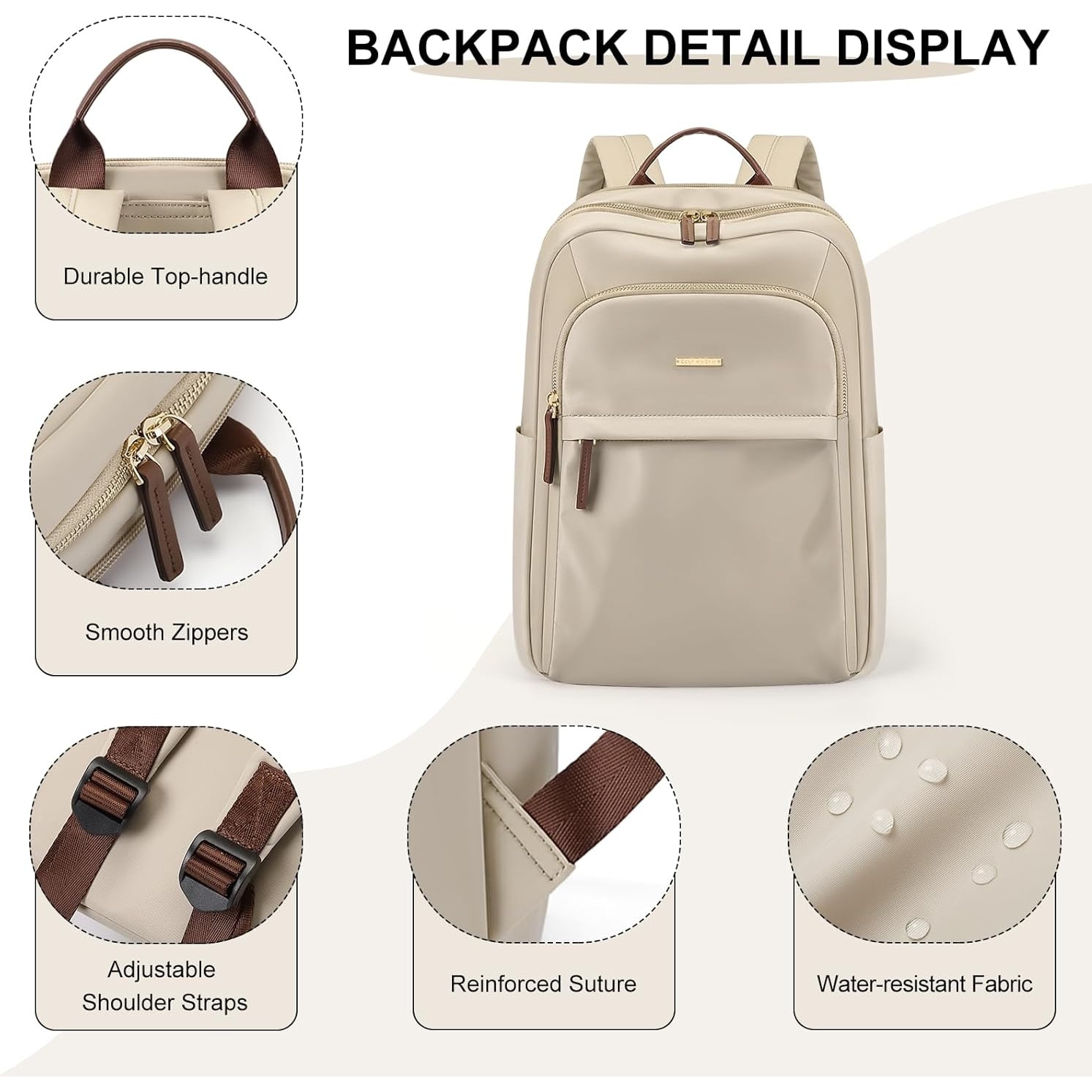 Rucsac Dama Scoala Laptop 14 Inch, Elegant, pentru Munca si Studiu