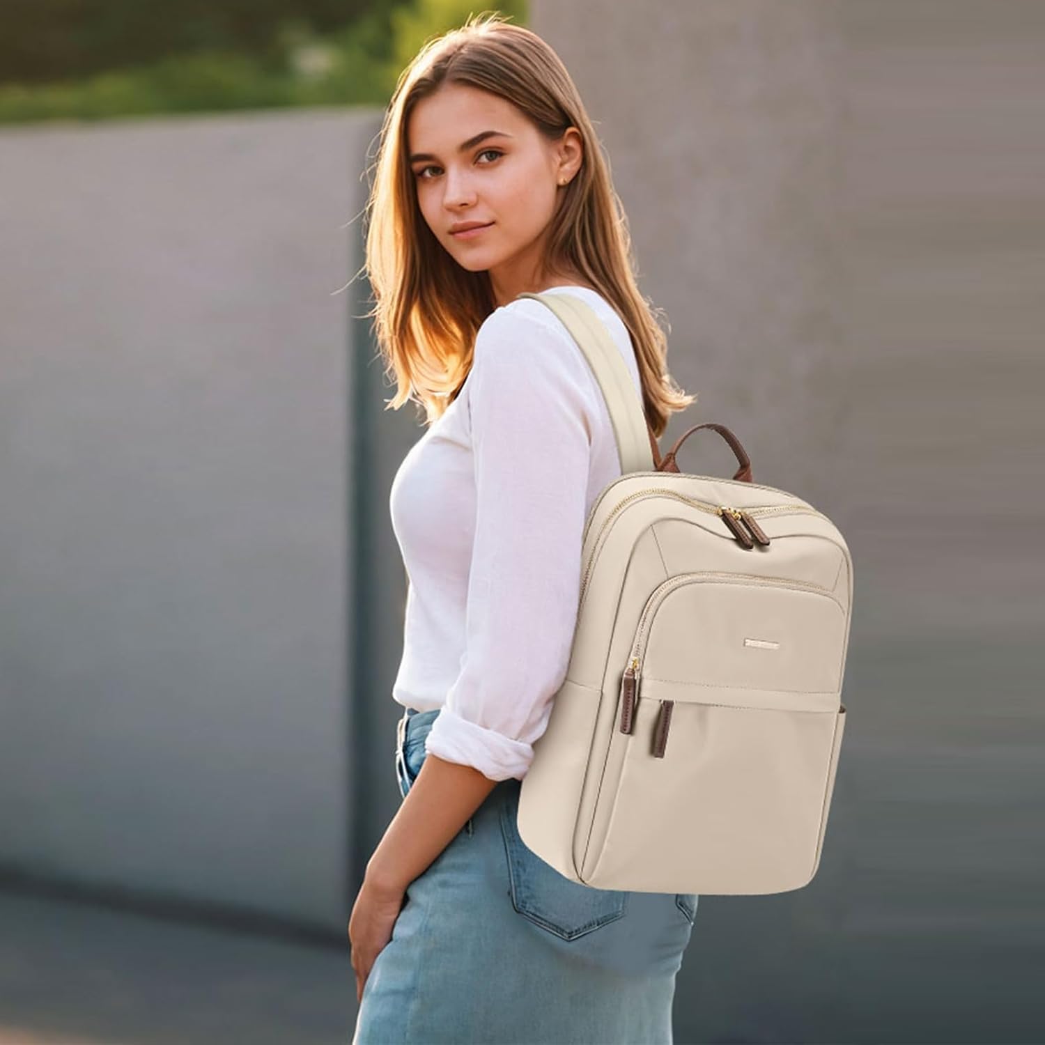 Rucsac Dama Scoala Laptop 14 Inch, Elegant, pentru Munca si Studiu