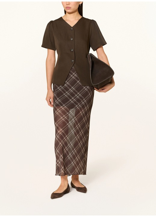 Дамска пола, Neo Noir Marlise Check Mesh, Dark Brown, 42