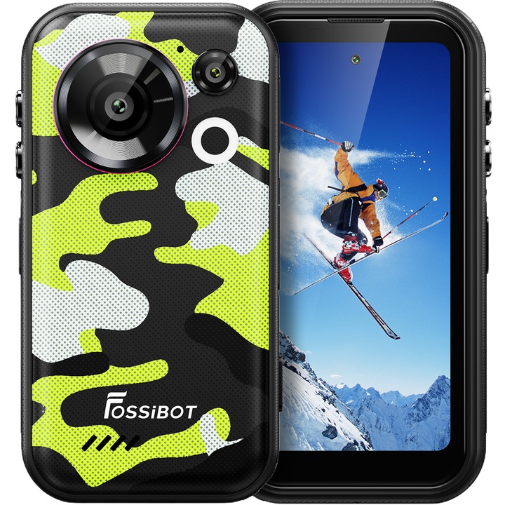 Telefon mobil Fossibot F116 Pro, 4-inch, 5G, 12GB RAM, 256GB, Green, Dual SIM, IP68/IP69K