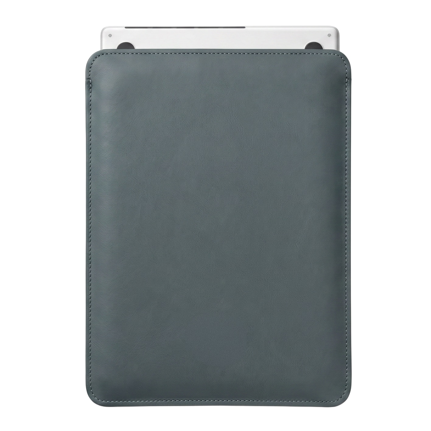 Husa pentru MacBook AIr 15 M2 M3 M4 M5 Baltan Sleeve 15 inch din piele naturala premium rezistenta la apa, gri