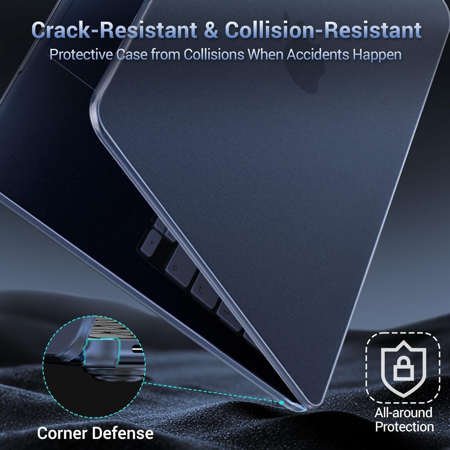 Husa de protectie pentru Macbook Neo 13 inch A3404, Ultra-subtire, Indigo Albastru