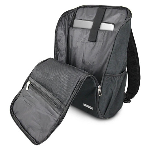 Rucsac laptop TRAPANI, compatibil pana la 15.6 inch, compartiment captusit, buzunare cu fermoar, poliester 300D, 507 g