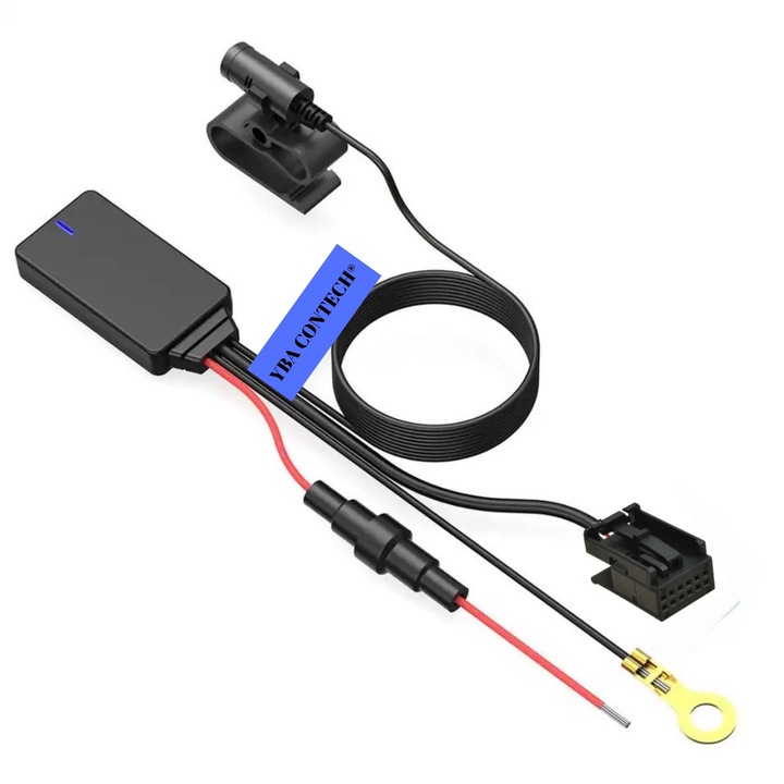 Модул адаптер Bluetooth 5.0 Opel за разговори и музика, съвместим с CD30 MP3, CDC40, CD70, DVD90 (2000-2010) с AUX IN, 12 V