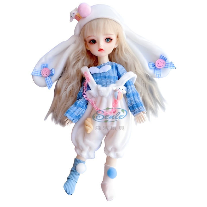Costum de papusa BJD cu 6 puncte, costum de toamna si iarna, fusta de papusa de 30 cm, uniforma Lolita