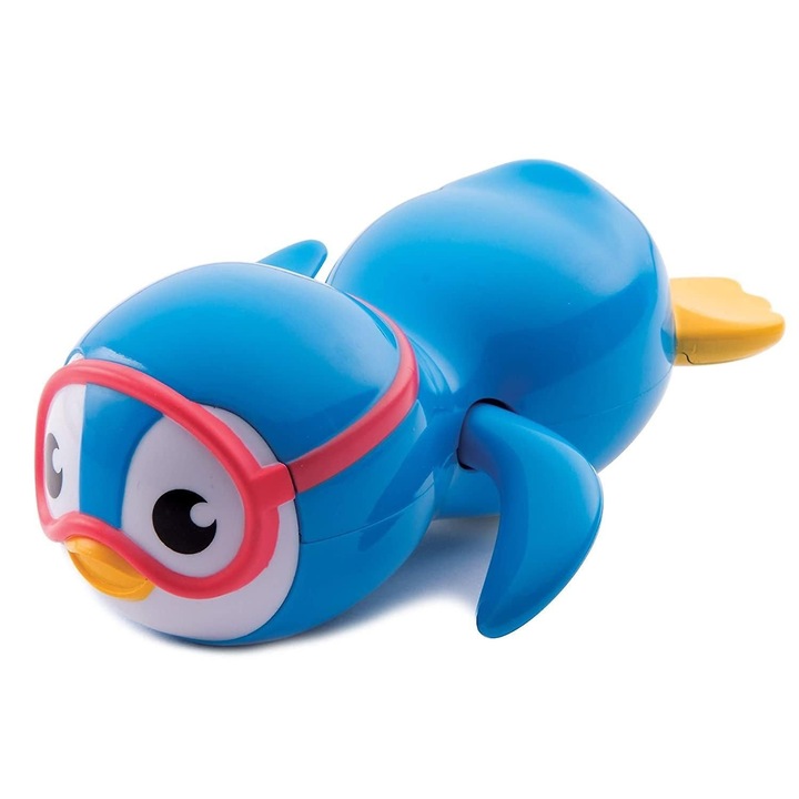 Fürdőjáték, úszó pingvin, mechanikus, könnyű, 9+ hónap