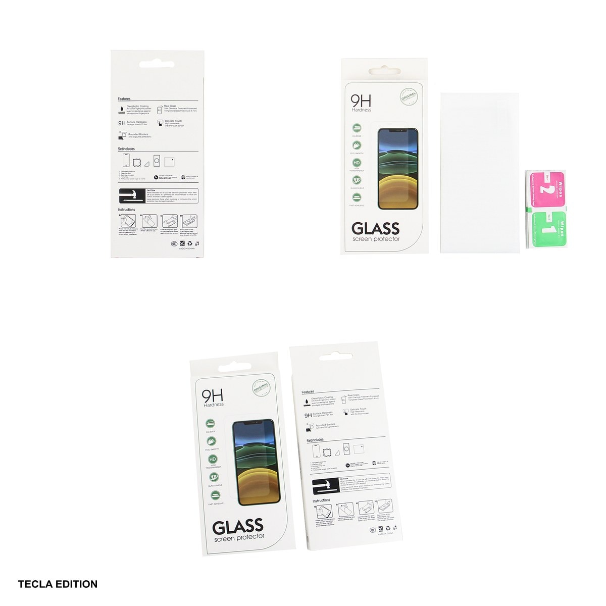 Set 10 folii sticla temperata pentru Realme C55, 2.5D, 0.3 mm, 9H