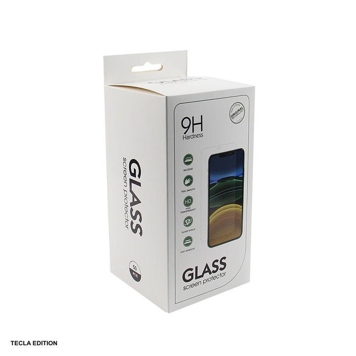 Set 50 folii sticla temperata pentru iPhone 14 Pro, 2.5D, 0.3 mm, 9H