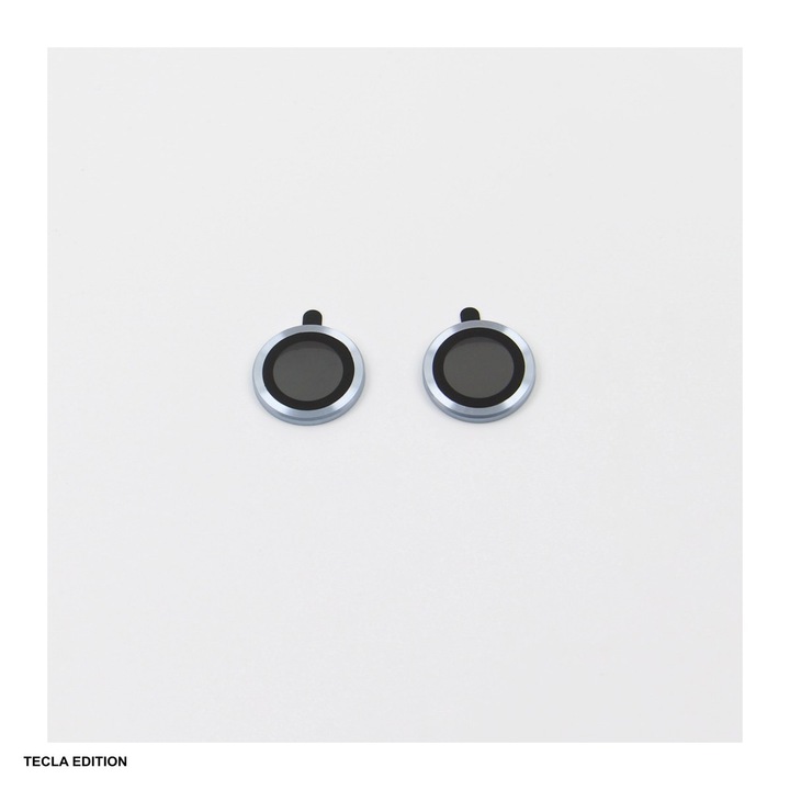 Folie protectie camera, cu rama albastra, pentru Apple iPhone 17