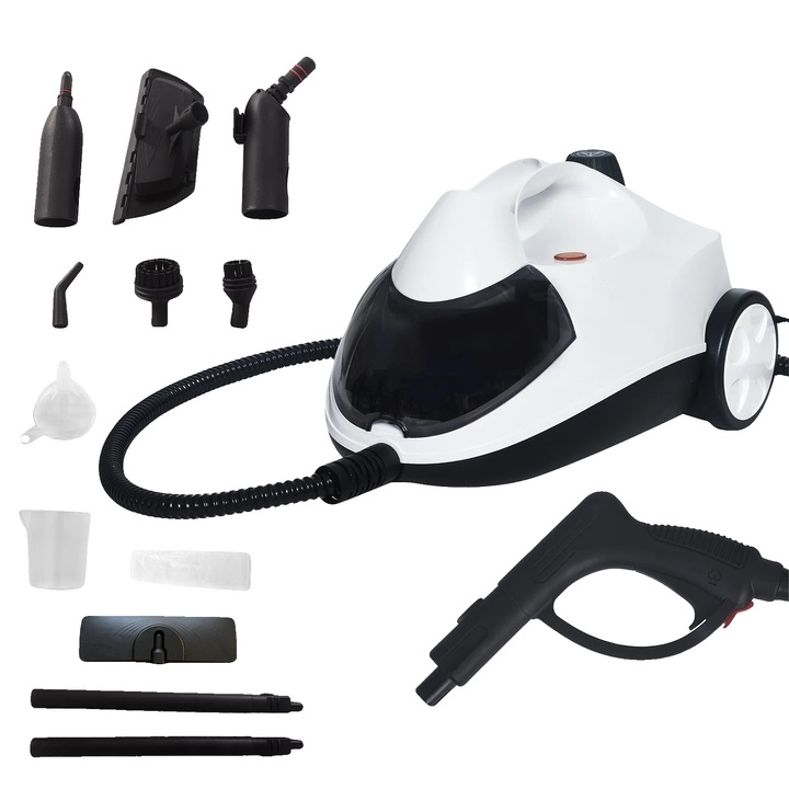 Curatator cu abur 8785371136191, 2000W, cu telecomanda, abur la inalta temperatura, alb, 220 V