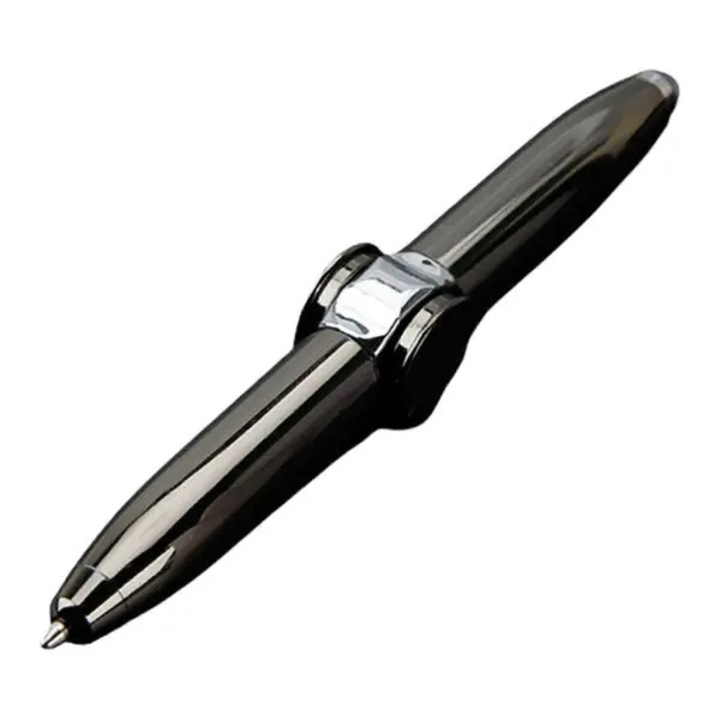 Мултифункционална химикалка с фенерче, метал, червен, 15x5x2см