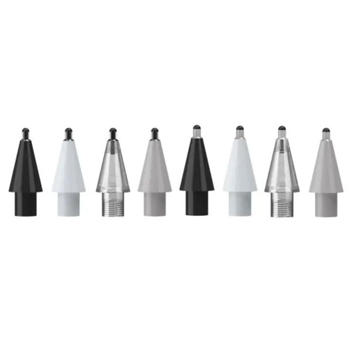 Cserélhető ceruzahegyek Huawei M‑Pencil 2/3 kompatibilis, 8 db-os készlet, PA6+réz, 2B/4B rugós hegyek, csendes, érintésgátló, 1.4 cm, többszínű, cikkszám: 31CJ-K0274-260814-2359