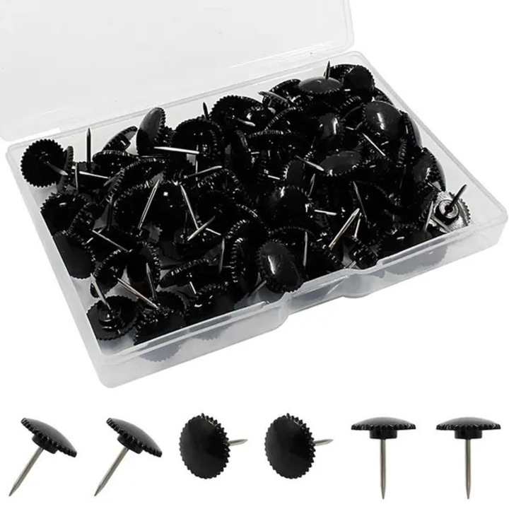 Комплект 100 черни кабърчета toggle 1.67x1.25x1.25cm