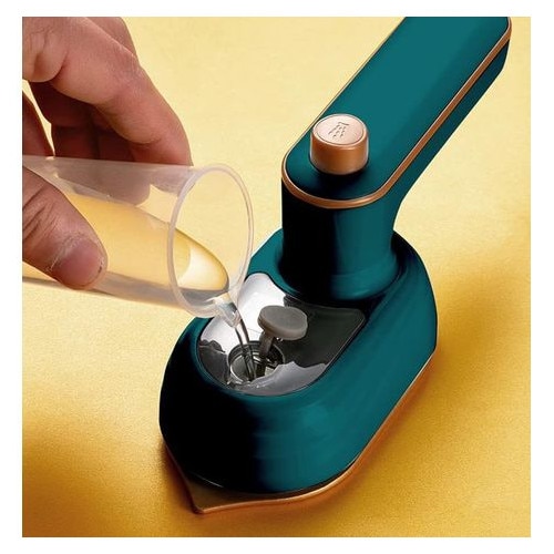 Fier de calcat portabil mini 2-in-1, abur, titan, 50ml, compact