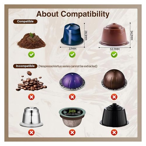 Espressor portabil 3-in-1, alb, 12V, 4-6 min, capsule mari si cafea macinata