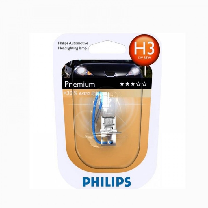 Becuri auto, Philips, H3, 12336, PR, 12V, 55W, PK22s, B1, Cr, autohalogen