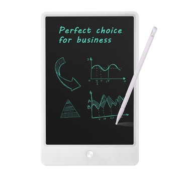 Tableta digitala 10 inch pentru scris si desenat cu ecran LCD, alb Tableta digitala 10 inch pentru scris si desenat cu ecran LCD, alb
