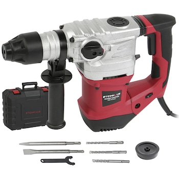 Ciocan rotopercutor Steinhaus PRO-RH1500+, 1500W, 860 RPM, 5.5J, mandrina SDS-Plus, 4 functii, kitbox + 3 burghie, dalta, spit Ciocan rotopercutor Steinhaus PRO-RH1500+, 1500W, 860 RPM, 5.5J, mandrina SDS-Plus, 4 functii, kitbox + 3 burghie, dalta, spit