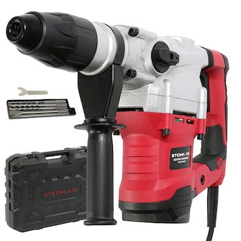 Ciocan rotopercutor Steinhaus PRO-RH1600, 1600W, 560 RPM, 9J, mandrina SDS-MAX, 3 functii, kitbox + 3 burghie, dalta, spit Ciocan rotopercutor Steinhaus PRO-RH1600, 1600W, 560 RPM, 9J, mandrina SDS-MAX, 3 functii, kitbox + 3 burghie, dalta, spit