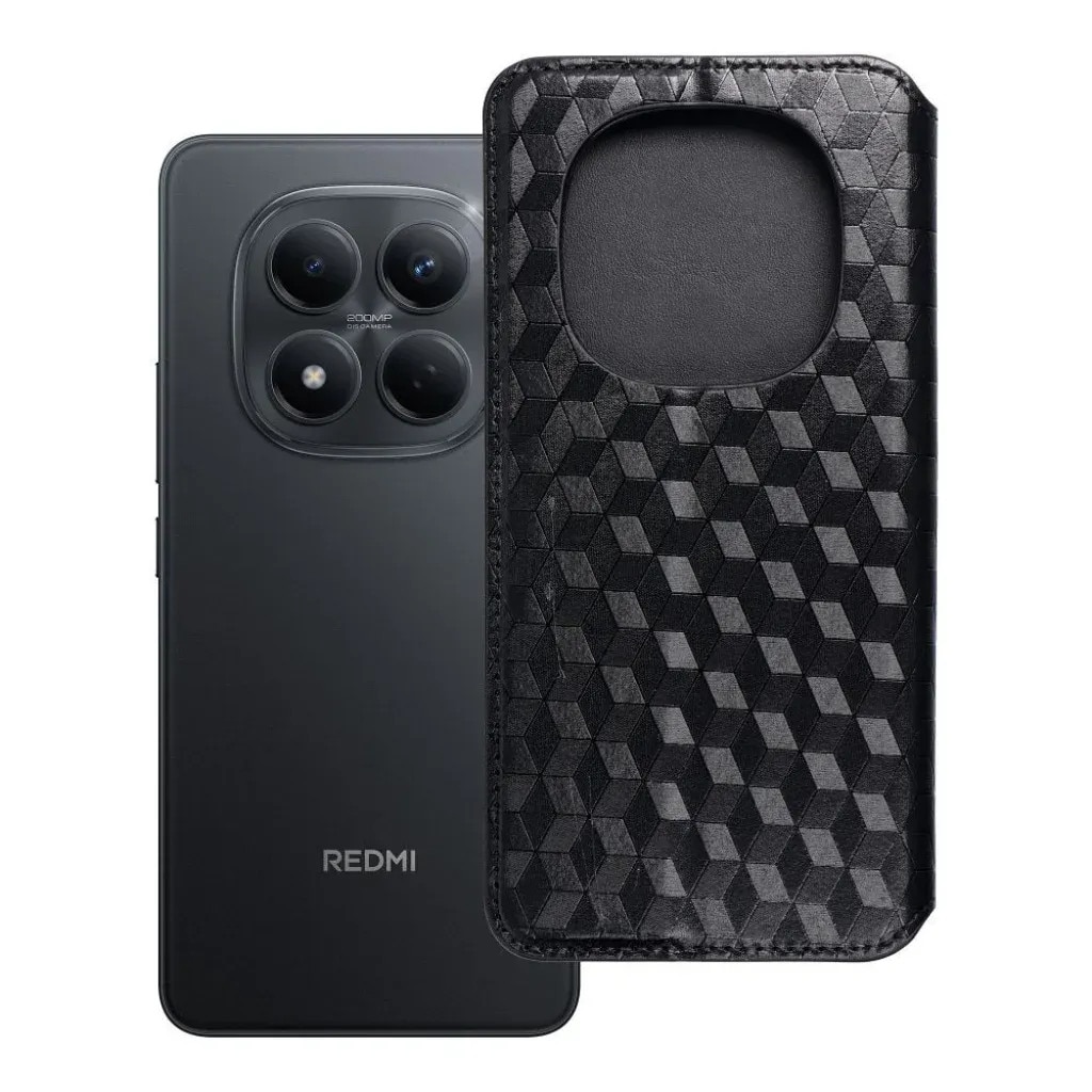 Husa flip cover pentru Xiaomi Redmi Note 15 5G, neagra