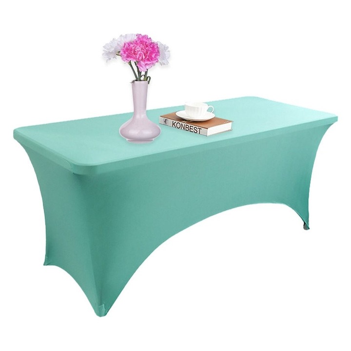 Elasztikus spandex téglalap alakú asztalhuzat 183x75x75cm, foltálló, mosható