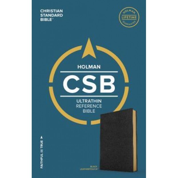 CSB Ultrathin Reference Bible, Black Leathertouch, Holman Bible Staff (Editor)