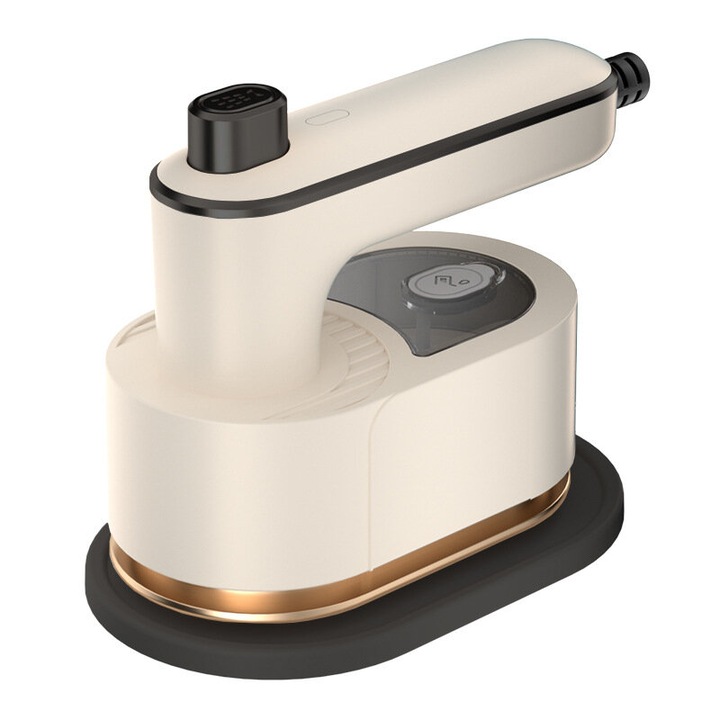 Fier de calcat cu aburi 2 in 1, compact, portabil, alb, 5.5 inch