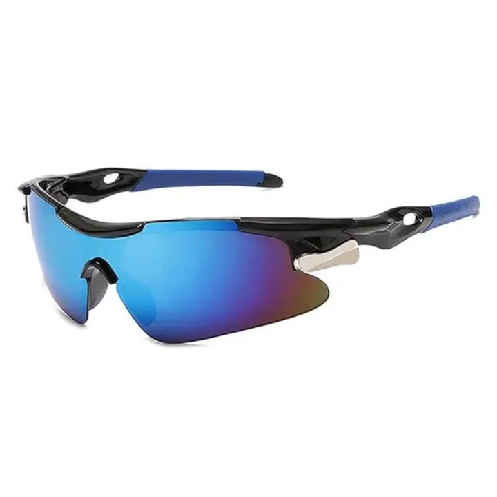 Ochelari sport ciclism polarizati protectie UV albastru galben