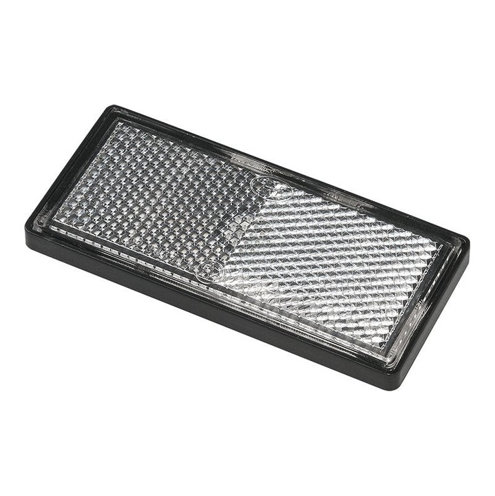 Reflector alb 85x39mm autoadeziv cu placa de baza