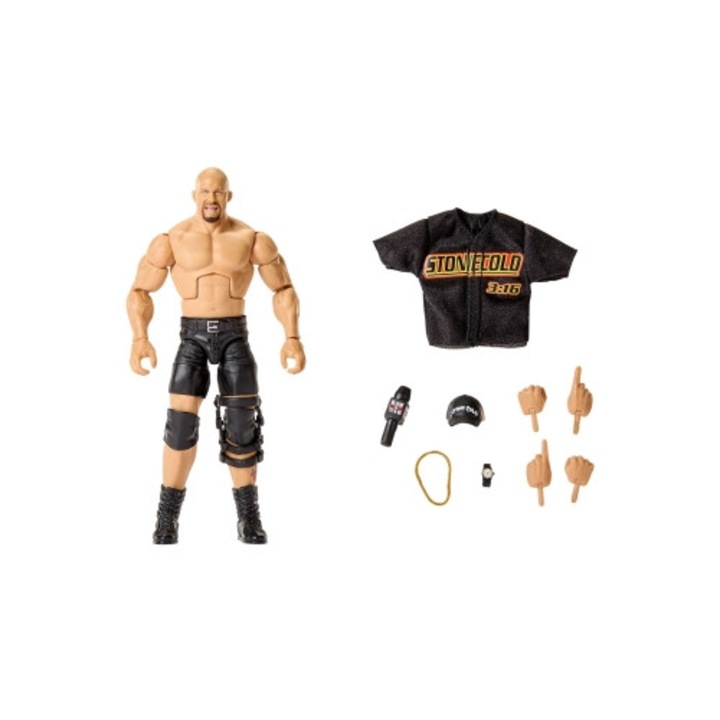 Артикулирана фигурка Stone Cold Steve Austin WWE Elite 122 15 см