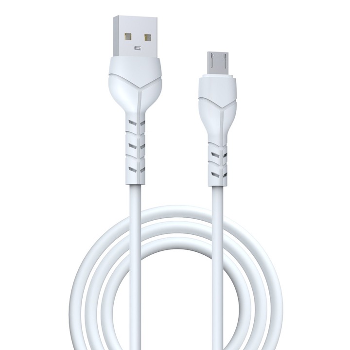 Devia Kintone EC144 USB-A - microUSB kábel 1,0 m 2,1A fehér