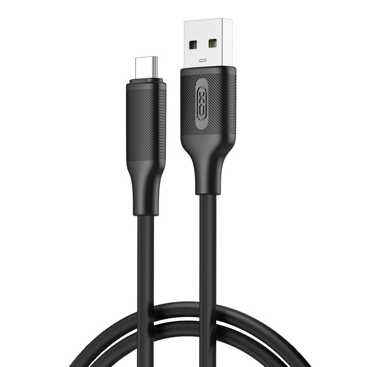 XO NB265 USB-A - USB-C kábel, 1,0 m, 2,4A, fekete