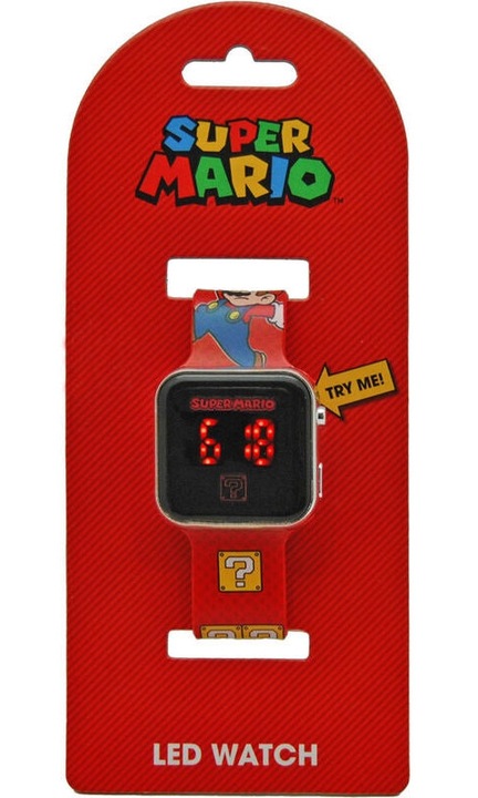 Ceas cu LED-uri Super Mario Bros